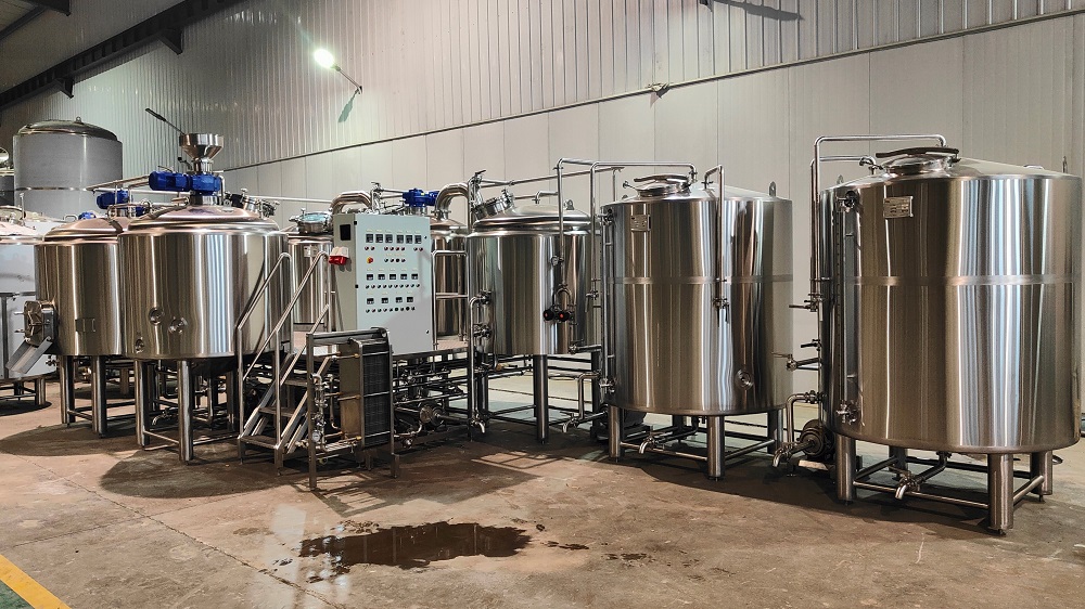 天泰5器加熱水糖化設備 糖化鍋 糊化鍋 過(guò)濾罐 煮沸罐 漩沉罐